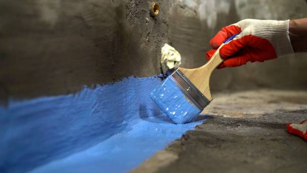 Commercial Waterproofing project at a Fort Washington, PA business property by SJ Waterproofing Pros